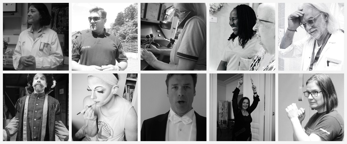 Collage der Model-Portraits